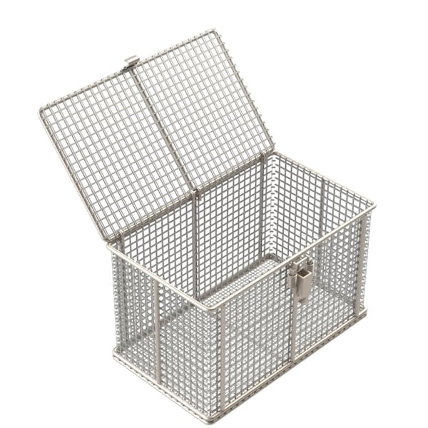 Anysizebasket Rectangular Wire Mesh Basket: 10Lx6Wx6H, 304 SS, 3/16 Rod Frame, Mesh: 2 x .063 TMT-100060060-P02S - main